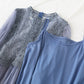 Lace stitched mesh dress women's super fairy suspender skirt two-piece set  2449