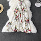 Robe fleurie sans bretelles à une épaule et à la mode 2927