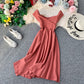 Robe dos nu à encolure carrée 2924