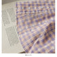 Sweet style print medium length high waist fishtail skirt  2638