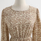 Gilet robe fleurie style étranger costume de mode vieillissant jupe ensemble deux pièces 2429