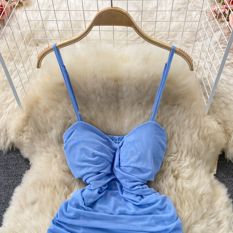 Petite robe sexy dos nu à bretelles Spice Girl 2804