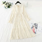 Salt and sweet lapel, small fragrant wind, Pleated Chiffon, broken flower skirt.  2392