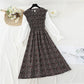 New female floral dress design sense of minority tea break skirt Kikyo early autumn  2414