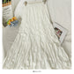 Pleated loose slim high waist pleated skirt  2560