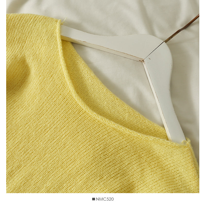 Pull slim à col bas et manches longues pour femme, nouveau pull bouclé polyvalent de couleur unie 2022