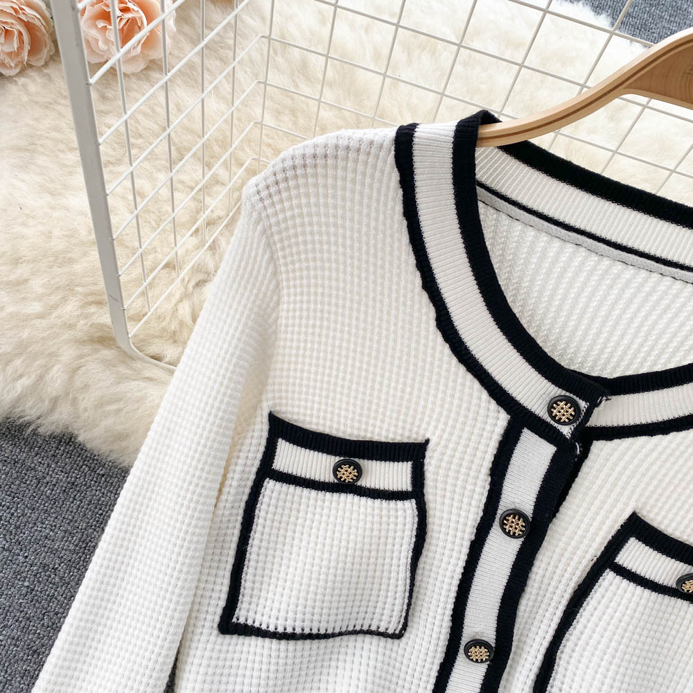 Jolis hauts en tricot cardigan pull en tricot 1486