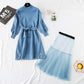 French minority skirt is a fairy net red bottomed long skirt suit  2457