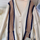Cardigan tricoté de style collège britannique pour femmes automne 1601