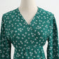 New women's V-neck Chiffon Floral Dress  2229