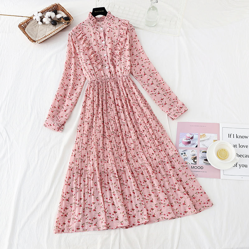 New style with long coat and French pleated skirt inside  2401