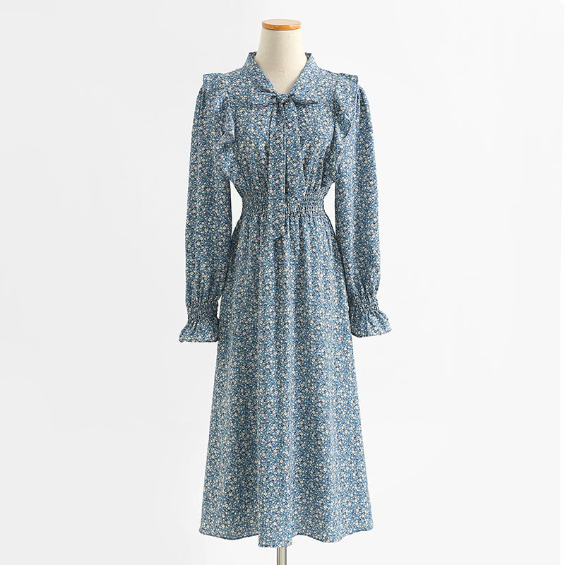 New dress gentle wind floral skirt  2183