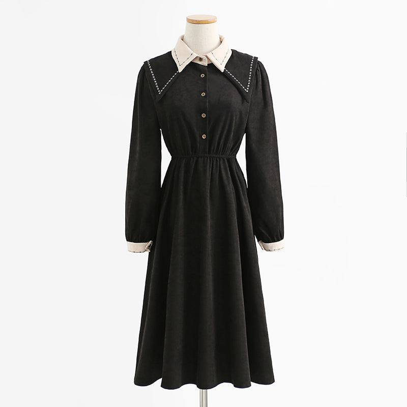 New style small fragrance high-end Corduroy Skirt backing skirt  2272