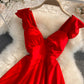 Robe sexy taille haute décolletée et ouverte sur la poitrine 2803