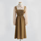 Fashion long sleeved fairy skirt over the knee literary temperament long skirt  2213