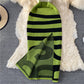 Sweet knit bag hip split dress sleeveless  2751
