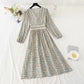 New French tea break early spring chiffon skirt long  2313