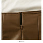 New Retro versatile short leather skirt  2614