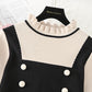 Slim temperament, double breasted fashion, age reducing bottom skirt, female  2407