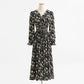 Women's floral dress thin chiffon skirt bandage gentle wind tea break skirt  2179