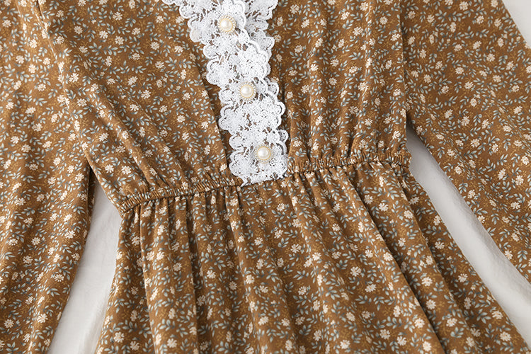 New style, light mature style, thin skirt, stitched lace bottomed skirt  2413