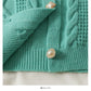 Pull femme col T cardigan haut ample et fin, pull polyvalent à manches longues en lin 2069