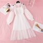 New fairy super xiansen stem orange French retro skirt  2378