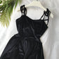 Bandage dress velvet suspender harbor style suspender skirt  3275