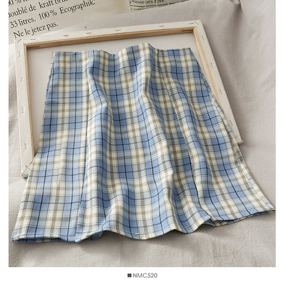 Korean casual plaid skirt  2600