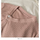 Pull à manches longues et col en V à simple boutonnage irrégulier Han Fan pour femme 2038