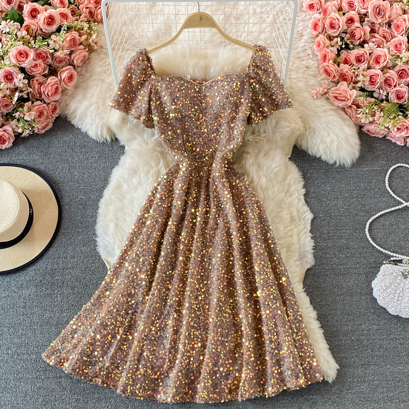 Robe de luxe légère haut de gamme à paillettes 2899