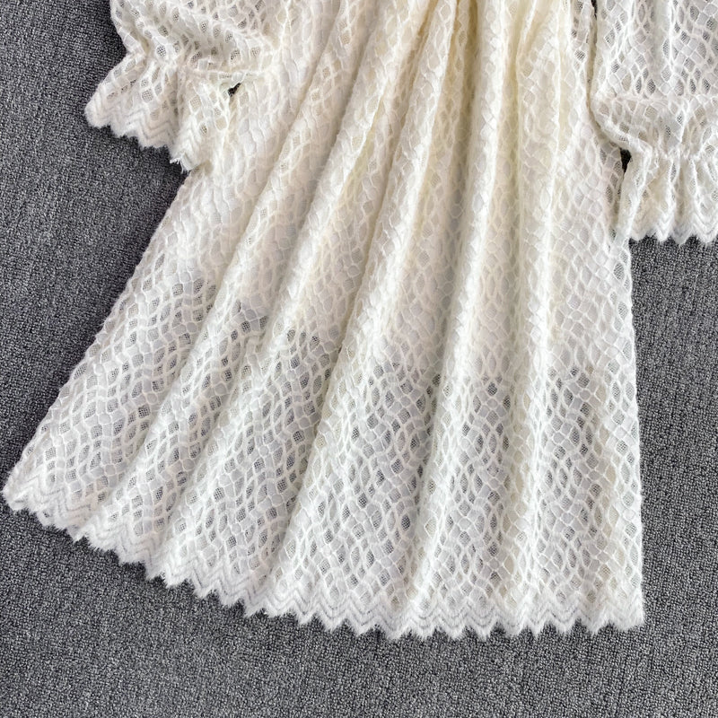 Jupe féerique au tempérament doux de style dame en dentelle 3394