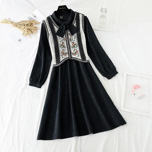 French Vintage winter suit dress  2178