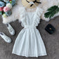 Robe moulante vintage en dentelle à col carré et taille haute 2827