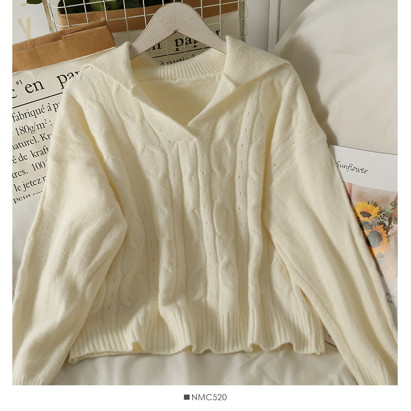 Pull coréen slim couleur pure 1917