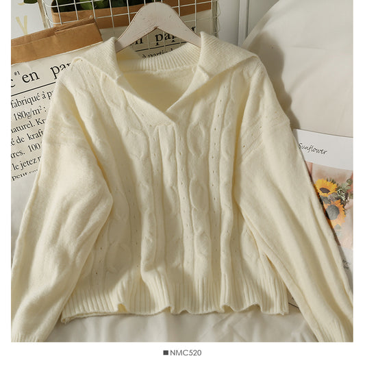 Pull coréen slim couleur pure 1917