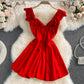 Robe sexy taille haute décolletée et ouverte sur la poitrine 2803