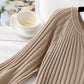 Women's net red long sleeve bottomed knitted dress  2138