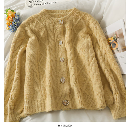 Pull femme automne vêtements amples et fins avec motif chanvre 1771