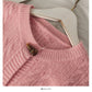 Pull femme couleur unie bouton corne de bœuf col rond pull 1825