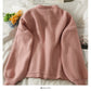 Pull col rond simple boutonnage ample et fin pour femme 1902