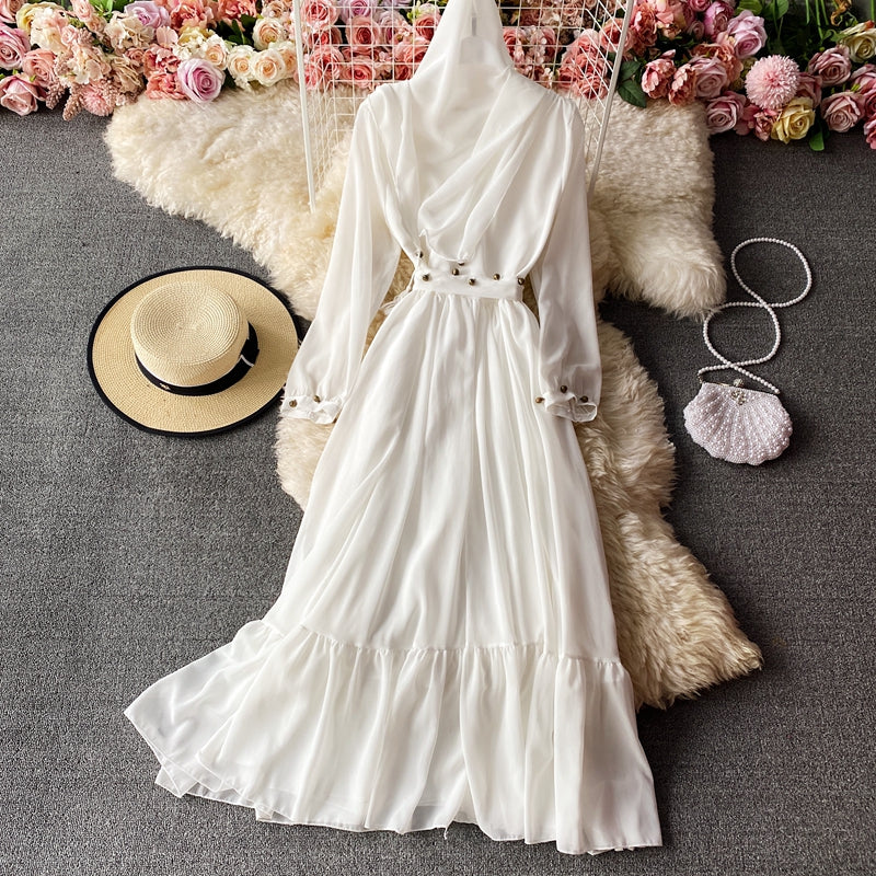 Robe en mousseline à grande jupe 3028