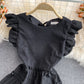 Robe à manches volantées vintage vieillissante 3347