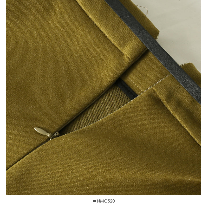 Solid versatile tweed A-line skirt  2616