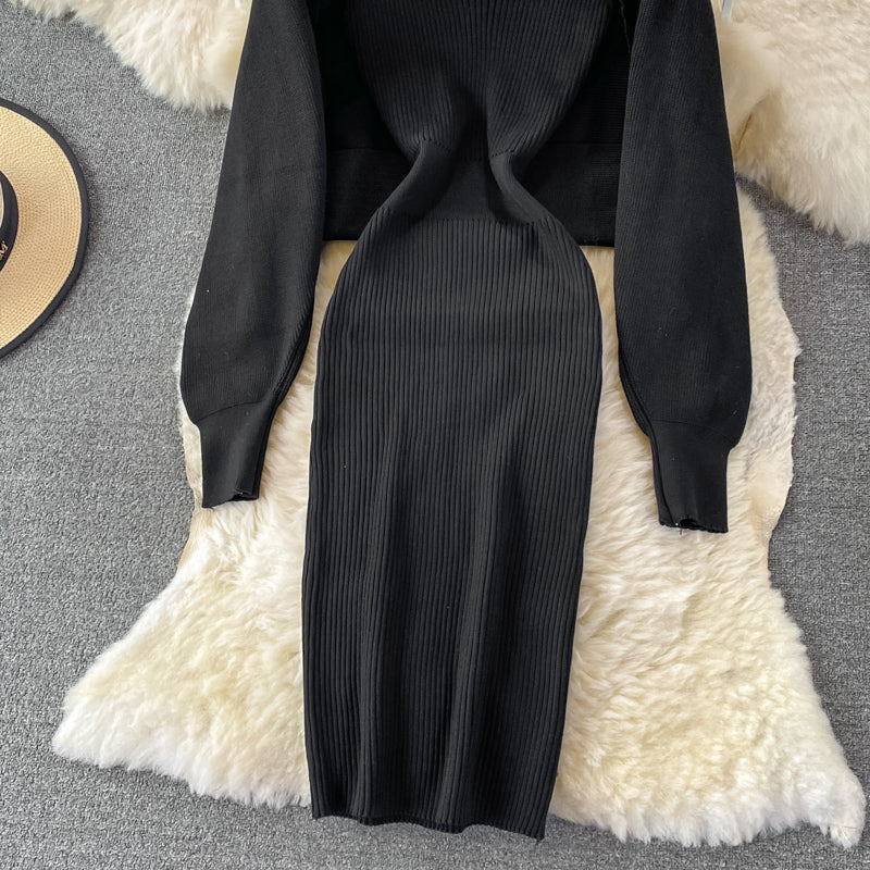 Robe portefeuille sexy à bretelles dos nu et élastique à la mode 3388