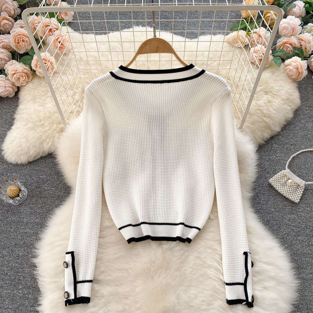 Jolis hauts en tricot cardigan pull en tricot 1486