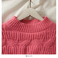 Pull femme saison ample et fin motif lin pull col rond 2021
