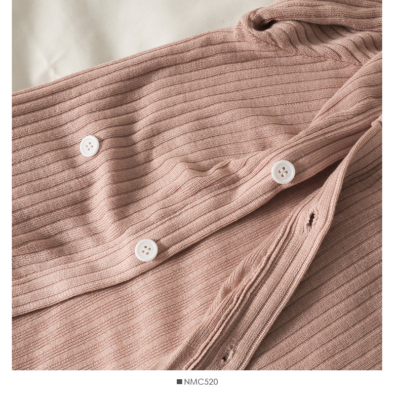 Pull à manches longues et col en V à simple boutonnage irrégulier Han Fan pour femme 2038