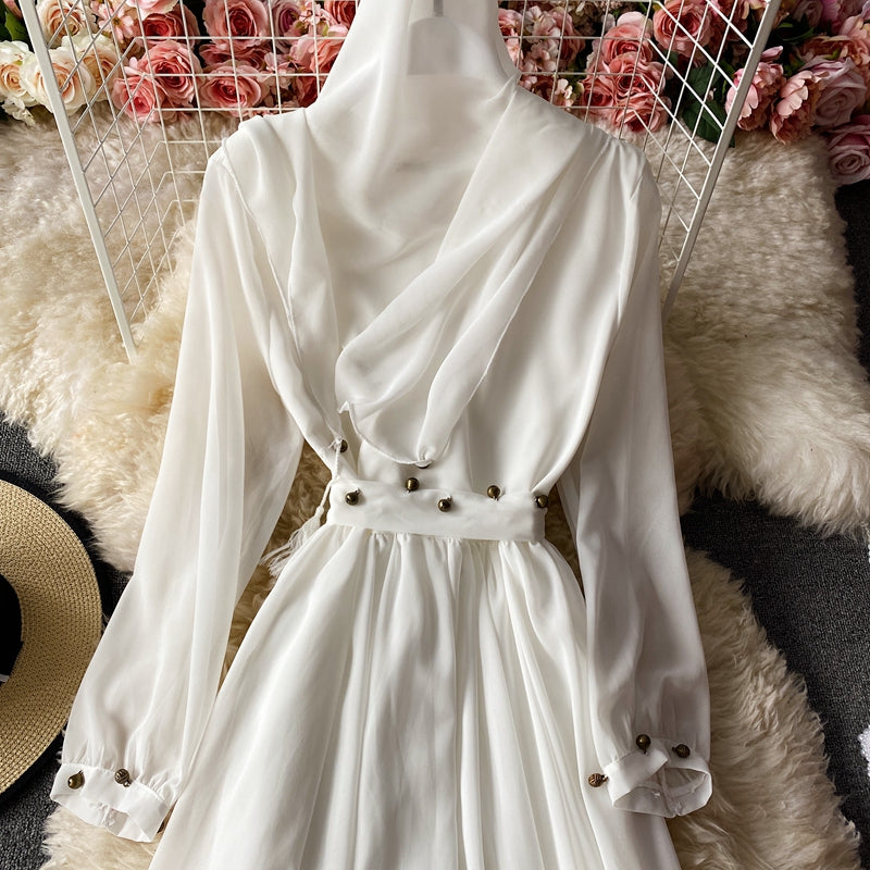 Robe en mousseline à grande jupe 3028