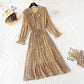 Super slim waist temperament floral dress women  2161